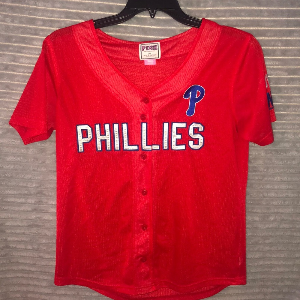 PINK Phillies button down jersey